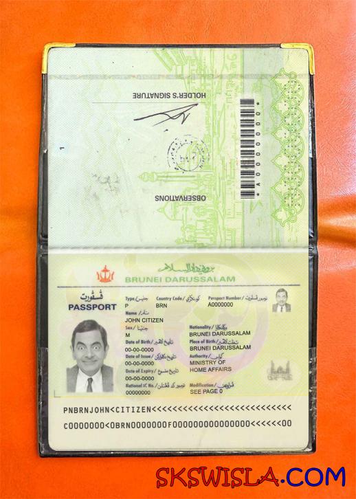 Brunei zdjęcie do paszportu pliki PSD, skan i fotografowany obraz